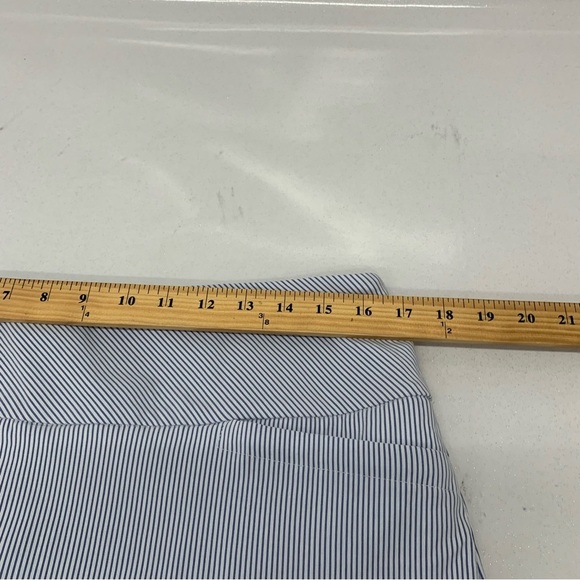 SC Co Skort Skirt Large Pull On Blue  White Stripe Pockets  Tummy Control Golf - Picture 11 of 11